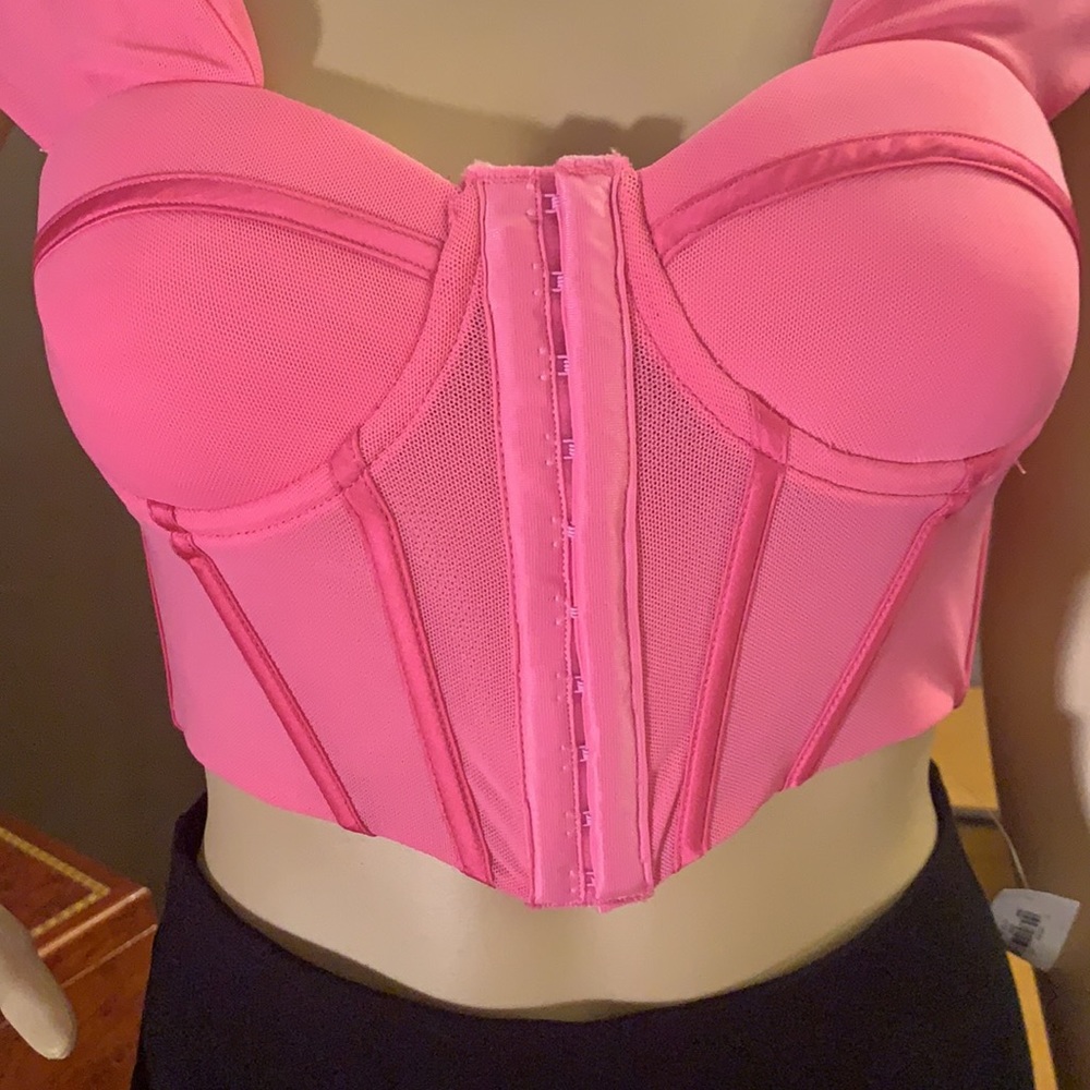 NWT 36 POINT 5 "NOT SO SWEET" CROP TOP BUSTIER - Picture 4 of 8